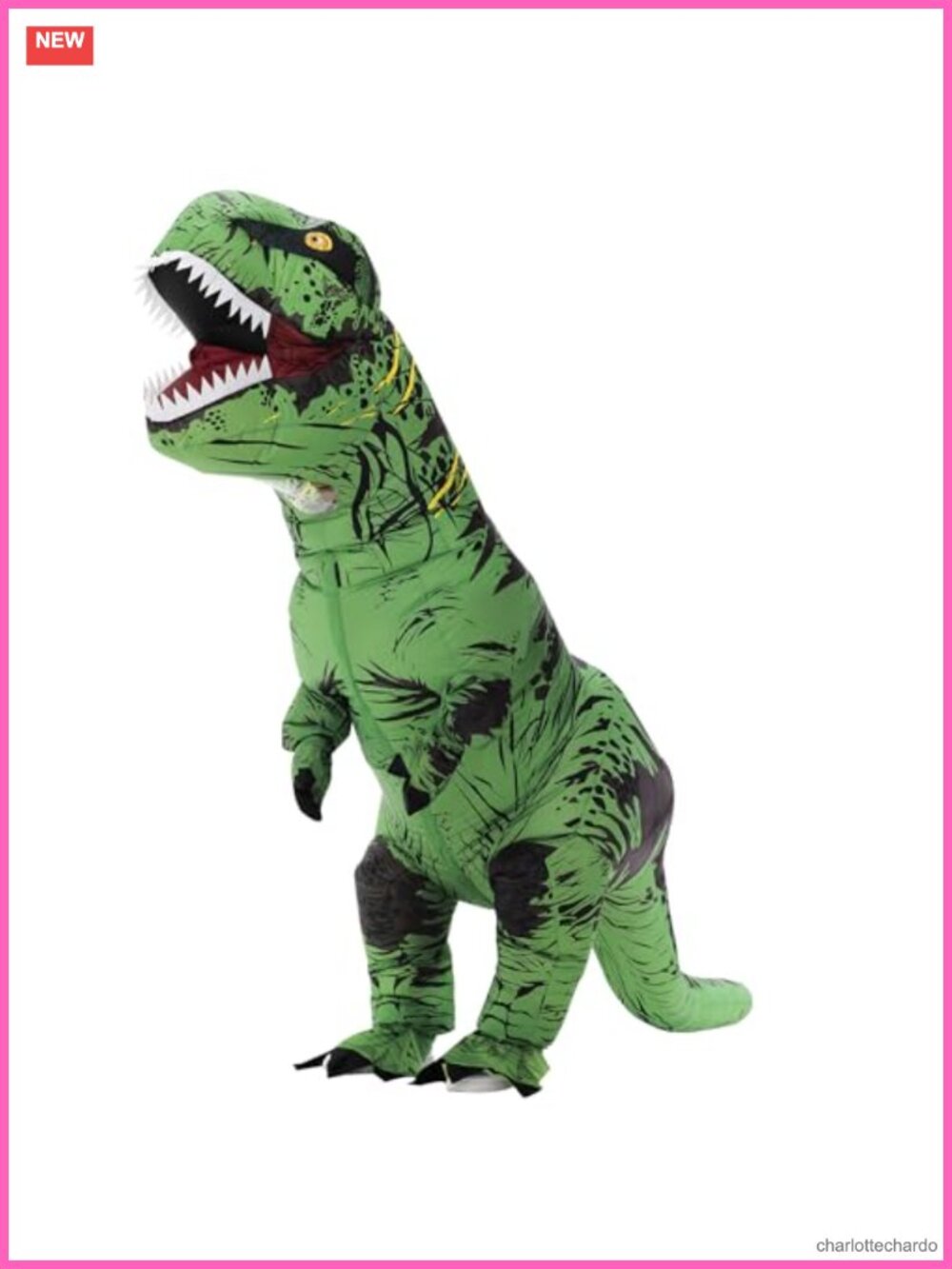 Inflatable Dinosaur Costume T-Rex Blow Up Suit for Adult Halloween Cosplay